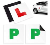 Auto per Piastre Magnetiche a L,Piastre Magnetiche L per Apprendimento - per Auto Piastre per apprendista conducente | Car fornisce Nuove Piastre del conducente per