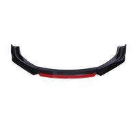 Auto Per Toyota Per Corolla Hatchback 1973-2016 Paraurti Anteriore Labbro Spoiler Splitter Diffusore Body Kit Spoiler Accessori(Fibra di carbonio e rosso)