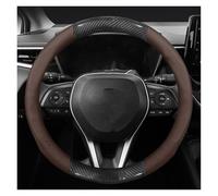 Auto Per Toyota Per Harrier Per Innova Per Rush Per Yaris In Pelle In Fibra Carbonio 1 Pz Coprivolante(Caffè)