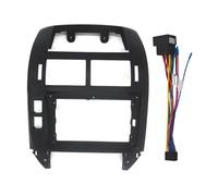 Auto Per VW Per Polo 2004-2011 Kit Montaggio Per Autoradio Mascherina Di Montaggio Cruscotto Centrale Anteriore Interno Auto Telaio Autoradio(Black and cable)