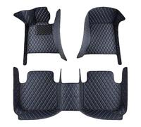 Auto Personalizzati Tappetino per B&MW E60 E36 F30 E46 X5 E70 E30 E39 E90 F11 X3 E83 (LHD), Tappetini Auto in Pelle Totale Copertura Antiscivolo Impermeabili Tappetini,E/Black And Blue