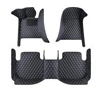 Auto Personalizzati Tappetino per B&MW E60 E36 F30 E46 X5 E70 E30 E39 E90 F11 X3 E83 (LHD), Tappetini Auto in Pelle Totale Copertura Antiscivolo Impermeabili Tappetini,F/Black And Beige