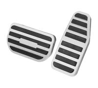 Auto Piede Pedale Acceleratore Gas Freno Pedale Copertina Kit Argento Tono