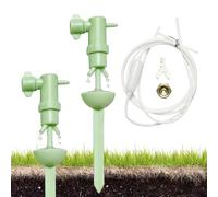 Auto Plant Waterer Indoor - 2 Pieces Easy To Mount Irrigation Spike | Efficient Watering Solution Adjustable Indoor Plant Watering System - For Outdoor Garden Home Planter Pot Vacation
