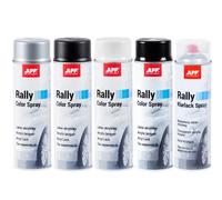 APP Rally Color Spray - Bomboletta Spray Bianco Lucido | Vernice Acrilica ad Alta Copertura | Colore bianco per Tutte le Superfici | Bianco Lucido | 500 ml