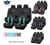 AUTO PLUS Set coprisedili per auto in rete universale accessori per Voiture interni Unisex Fit la maggior parte dei furgoni per auto SUV con Airbag con cerniera compatibile