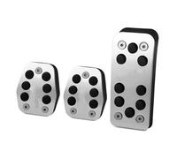 Auto Poggiapiedi Pedali Per Ford Per Focus 2 3 4 MK2 MK3 MK4 Per Kuga Per Escape RS ST 2005-2017 Copri Pedali Auto In Acciaio Inox Set Cuscinetti Frizione Gas Freno(Black ST MT No Rest)