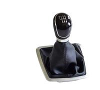 Auto Pomello Cambio 5/6 Velocità Pomello Cambio Leva HandBall Per Focus 2 MK2 FL C-MAX 2006-2011 Per MK3 MK4 MK7 Galaxy Con Gaiter Boot(Black-6Speed-Big)