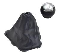 Auto Pomello Cambio,Antiscivolo della Leva Resistente all'Usura,Pomello Cambio,Look Sportivo per Auris 2007-2013-5r Speed Silver-Set