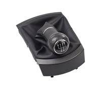 Auto Pomello Cambio Per Seat Per Ibiza 2002 2003 2004 2005-2010 Pomello cambio a 5 marce Car-Styling con cuffia in pelle PU Pomelli leva cambio(5 Speed Black Line)