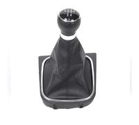 Auto Pomello Leva Cambio Per Per Golf 6 MK6 Per Jetta V VI 2005 2006 2007-2014 Pomello Del Cambio A 5/6 Velocità E Cuffia In Pelle Set Pomello cambio(5 speed)