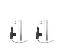Auto Porta Blocco Kit Bloccaggio Centralizzato Elettrico Universale Per Auto A 2/5 Fili Automatico 12V Per Impieghi Gravosi Tipo Pistola Singola Attuatore Serratura Portiera(2 Wire 2Pcs)