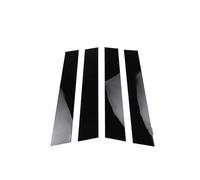 Auto Porta Pilastro Trim Adesivo Finestra B-montanti Post Accessori Styling Per VW Per Golf 6 2009 2010 2011 2012 2013 Pilastri lucidati(Nero lucido)