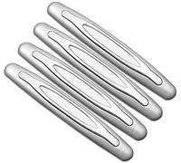 Auto Porta Protezione Paraurti - 4Pcs Striscia Decorativa SUV Protezioni Per Portiere Auto Protezione del Bordo Della Porta di Alta Qualità Protezione Dell'impatto per le Automobili (Grigio argento)