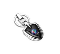 Auto Portachiavi per Alfa Romeo Stelvio 2022-, Porta Chiavi con Logo Stemma Ideale Come Regalo Appassionati Auto Regali,A