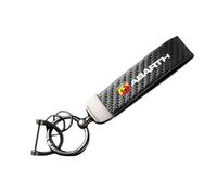 Auto Portachiavi,per Fiat Abarth Pulse Panda Tipo Strada 600 Mobi Doblo Fibra di Carbonio Portachiavi Logo Resistente Portachiavi Multifunzione Personalizzato Regali