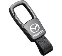 Auto Portachiavi per Mazda CX-3 2018-2023, Porta Chiavi con Logo Stemma Ideale Come Regalo Appassionati Auto Regali,Grey