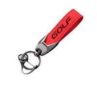 Auto Portachiavi,per VW Volkswagen Golf 4 5 6 7 8 GTI MK4 MK5 MK6 MK7 Portachiavi Logo Leggero Resistente Portachiavi Portachiavi in Pelle Personalizzato Accessori,Red