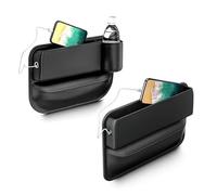 Auto Portaoggetti Universale Organizer Borsa Portaoggetti Multifunzione A Prova Di Perdite Dell'auto In Pelle PU Organizer Per Fessure Del Sedile Con Portabicchieri(2pcs Storage Bag)