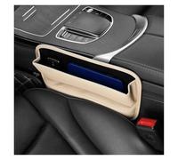 Auto Portaoggetti Universale Organizer Organizzatore Anteriore Console Auto in Pelle PU Riempitivo Fessure Laterali Sedili per Cellulare Chiavi Piccoli Oggetti Interni(Beige)