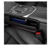 Auto Portaoggetti Universale Organizer Organizzatore Anteriore Console Auto in Pelle PU Riempitivo Fessure Laterali Sedili per Cellulare Chiavi Piccoli Oggetti Interni(Black)