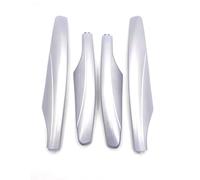 Auto Portapacchi Portapacchi Copertura Anteriore E Posteriore Nero Argento Guard Rod Rail End Shell Per Nissan Per Patrol Y62 2010-2018 Barre Trasversali Tetto(Silver 4pcs)