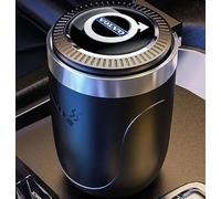 Auto Posacenere per Volvo S80 2011-2016, Posa Cenere Auto con Luce A Led Coperchio Flip Porta Sigarette Da Viaggio Portatile Allestimenti