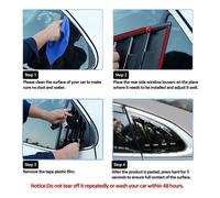 Auto Posteriore Finestrino Portello Profilo di Copertura Bocchetta Sfiato Orlo