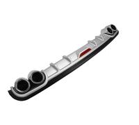 Auto Posteriore Inferiore Del Paraurti Diffusore Spoiler Canard Automobile Protezione Universale Per E46 E60 E90 120-128 CENTIMETRI(Argento,128cm)