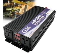 Auto Power Inverter 1600W 2200W 2600W 3500W 4000W 6000W Trasformatore | Convertitore Sinus puro DC 12V/24V/48V/60V/72V AC 220V 230V Convertitore per Auto Veicoli Caravan(4000W,60Vto110V)