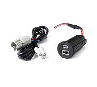 Auto Presa USB Aux-in Compatibile Con Ford Per Focus Per Toro Per Mondeo Auto Type-C + USB AUX Presa Di Ricarica Connettore LU5T-19J211-AA