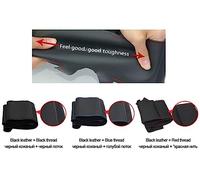 Auto Protezione Coprivolante Per Vecchio Per Civic 2004 2005 2006 2007 2008 2009 2010 2011 Per 3-Razze FAI Nero Fibra Carbonio Copertura Volante Dell'automobile(Yellow Thread)