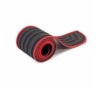 Auto Protezione Posteriore per BYD L3, Bagagliaio Soglia Porta Paraurti Modanature in Gomma AntiGraffio Anticollisione,Black-Red-SUV 9cm*104cm