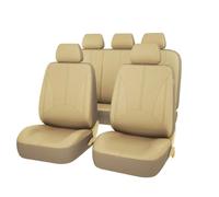 Auto Protezione Sedile Per GMC Per Sierra 1500 Per Sierra 2500 Per Sierra 3500 Per Yukon Per Terrain Personalizzato 5 Cuscino Sedile Accessori Set Coprisedile Anteriori Posteriori(5Seats-Beige)