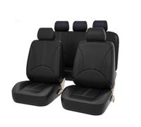 Auto Protezione Sedile Per GMC Per Sierra 1500 Per Sierra 2500 Per Sierra 3500 Per Yukon Per Terrain Personalizzato 5 Cuscino Sedile Accessori Set Coprisedile Anteriori Posteriori(5Seats-Black)