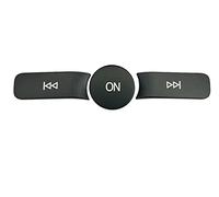 Auto Pulsante Adesivo Compatibile Con Mercedes Per Benz Per W246 2015 2016 2017 2018 2019 Car Multimedia Volume ON Pulsanti Adesivi Trim Riparazione Decalcomanie(Black)