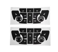 auto pulsanti Adesivo Compatibile Con Buick Per Verano Adesivo Per Il Controllo Del Clima Interno Dell'auto, Decorazione Per Interni Auto Scritta Bianca Pulsante A Pressione