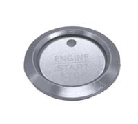 auto pulsanti Adesivo Compatibile Con Lincoln Per Navigator 2014 2016 2017 Cab Interruttore Di Accensione Pulsante Adesivo Decorativo Copertura In Alluminio Adesivi(Silver)