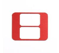 auto pulsanti Adesivo Compatibile Con Subaru Per BRZ 2012 2013 2014 2015 2016 2017 2018 2019 2020 Auto Per Adesivo Per Cornice Interruttore Riscaldamento Sedile(Red -With Hole)