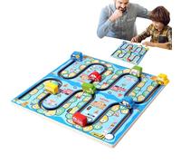 Auto Puzzle Gioco Labirinto - Gioco di Labirinto a Base in Legno e Labirinto di Numeri - Strumento di conteggio Educativo in Modalità Due Giocatori per Scuola materna