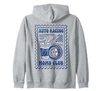 Auto Racing Mamme Club Vintage Felpa con Cappuccio
