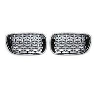Auto Radiatori Griglia Per Serie 7 G11 G12 2016-2020 Griglia A Rene Anteriore Stile Diamante Griglie Da Corsa Ricambi Accessori Car Styling(Full Silver)
