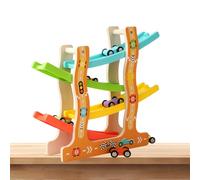 Auto Rampa Giocattolo, Pista Da Corsa Per Bambini, Auto Da Corsa A Scorrimento, Emozionante Azione Di Rampa, Riconoscimento Del Colore Divertimento, Facile Da Assemblare, 30x26x7cm, Per Bambini, Svilu