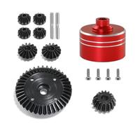 Auto RC Accessori per Tamiya TT02 TT02B XV02 1/10 rc Car Upgrade Parts Accessori Differenziale Metallo Ingranaggio Cilindrico Principale(Red)