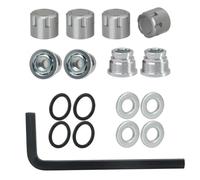 Auto RC Accessori per Trx4 Trx6 per Axial Scx10 90046 per Redcat per Tamiya per MST D90 1/10 Rc Crawler Car M4 Dado Coprimozzo Cerchione Aggiornamento(Silver)