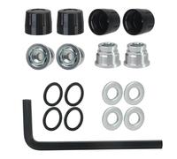 Auto RC Accessori per Trx4 Trx6 per Axial Scx10 90046 per Redcat per Tamiya per MST D90 1/10 Rc Crawler Car M4 Dado Coprimozzo Cerchione Aggiornamento(Black)