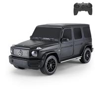 Auto RC Mercedes-Benz G63 AMG con licenza ufficiale, scala 1:24, nero - auto radiocomandata con ammortizzatori sulle ruote anteriori, adatta per uso interno ed esterno