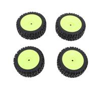 Auto RC Parti di aggiornamento del pneumatico anteriore e posteriore Parti di aggiornamento durevole in gomma Resistente al set di pneumatici per ruote stradali per WLTOYS 124018