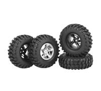 Auto RC Ruote Pneumatici Compatibile Con SCX10 RC Telecontrollo Modello Di Pneumatico Per Auto Simulato Ghiaia Pneumatici Da 1.9 "Pneumatici 108mm Ruota 12mm Mozzo Esagonale RC Auto Pneumatico(D)