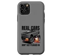 Auto reali non ottenere collegato in divertente muscolo auto cartone animato Custodia per iPhone 11 Pro